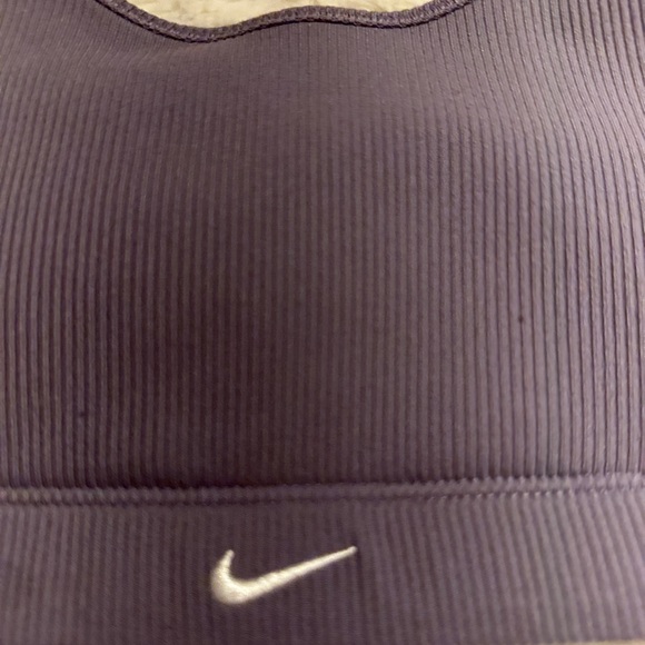 Nike Lavender Ribbed Sports Bra - Picture 2 of 4